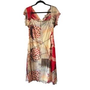Imprevu design European ladybug print dress Size 12